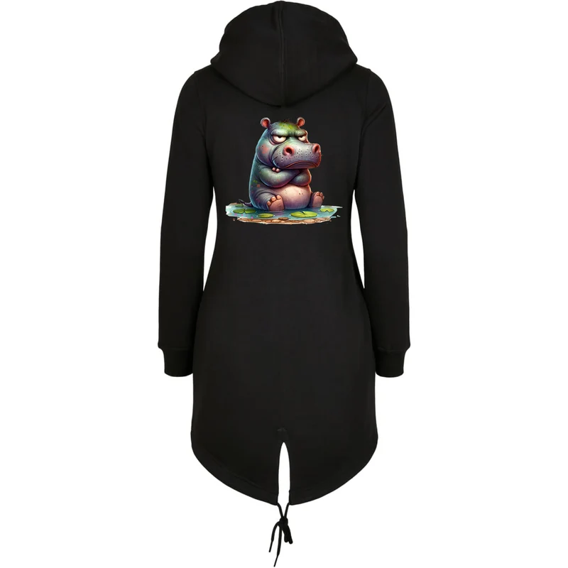 ZIP Parka Schwarz - Nilpferd