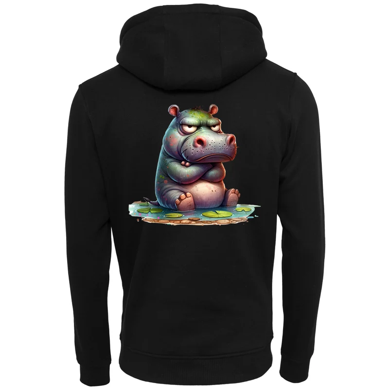 ZIP Hoodie - Nilpferd
