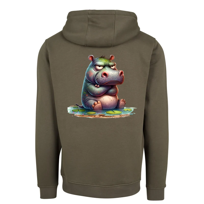 ZIP Hoodie - Nilpferd