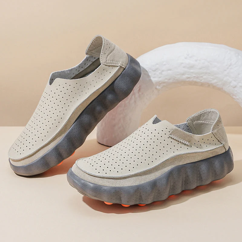 Sameth – Perforierte Hausschuh Mit Flexibler Sohle