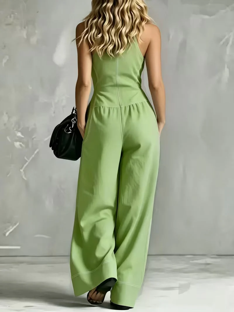 Bryana – Gestreifter Patchwork Jumpsuit