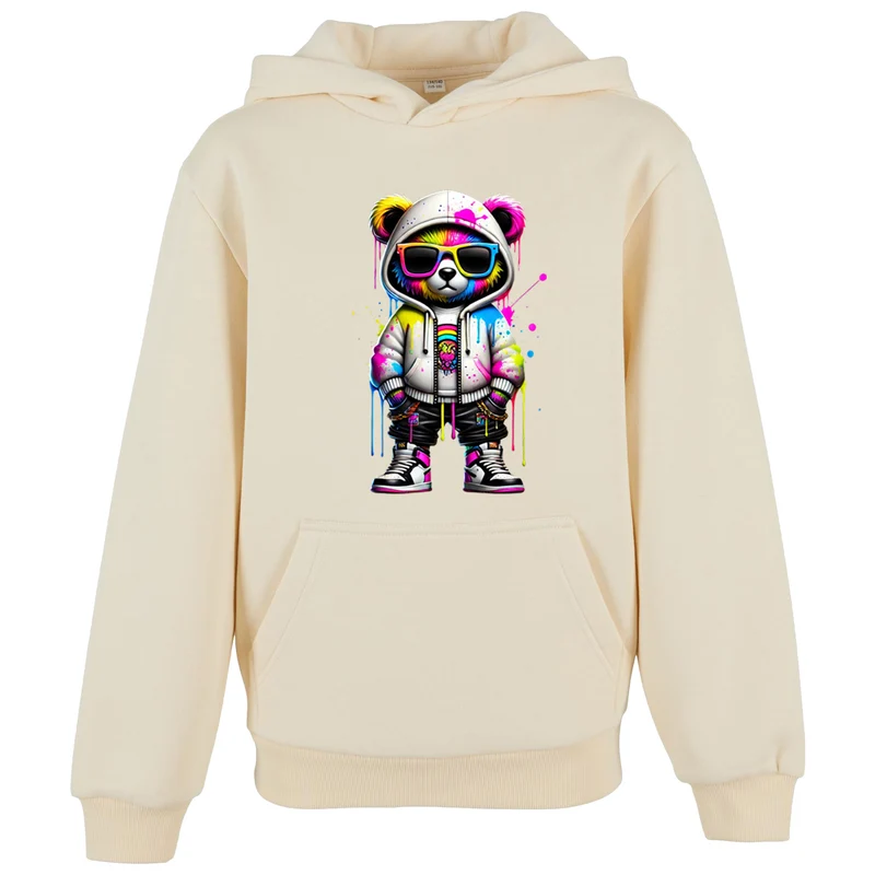 Kids Hoodie - Bear Sunglas