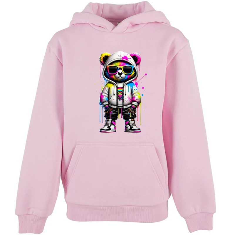 Kids Hoodie - Bear Sunglas