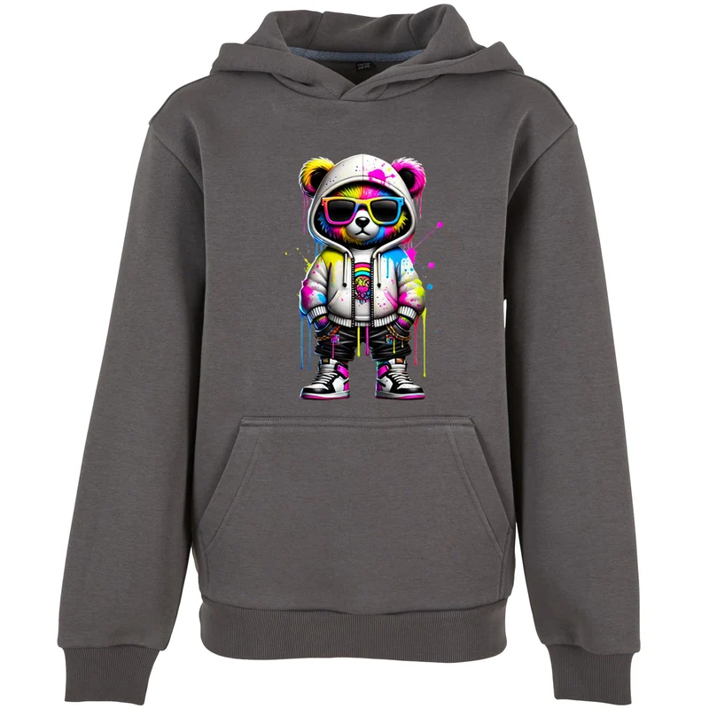 Kids Hoodie - Bear Sunglas