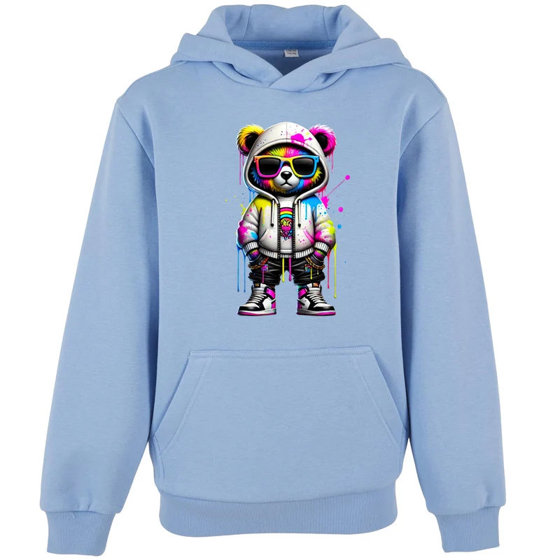Kids Hoodie - Bear Sunglas