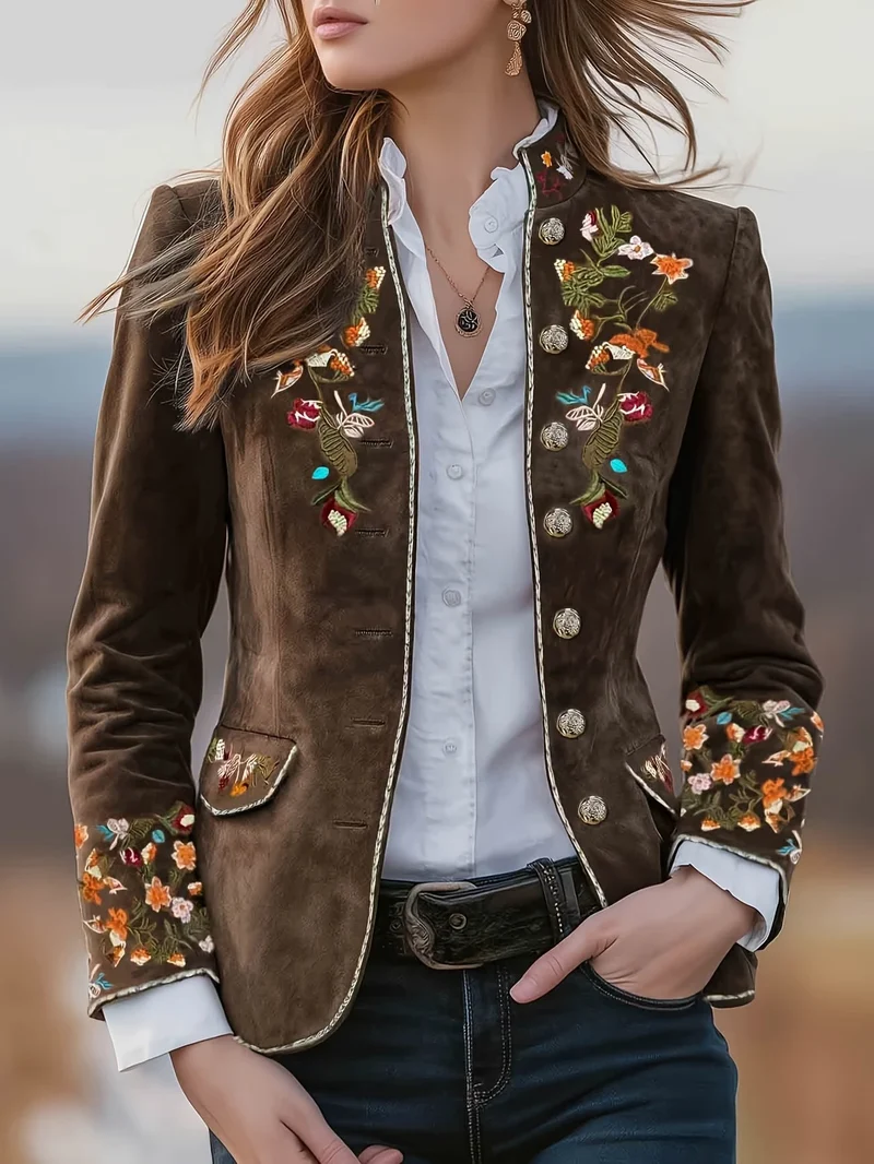 Anisaa – Elegante Jacke Mit Stehkragen