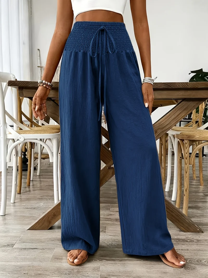 Rebeki - Atmungsaktive Lange Hose Aus Baumwolle