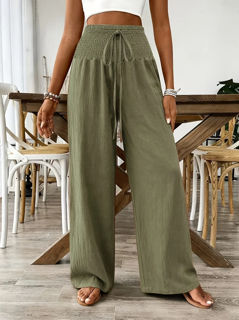 Rebeki - Atmungsaktive Lange Hose Aus Baumwolle