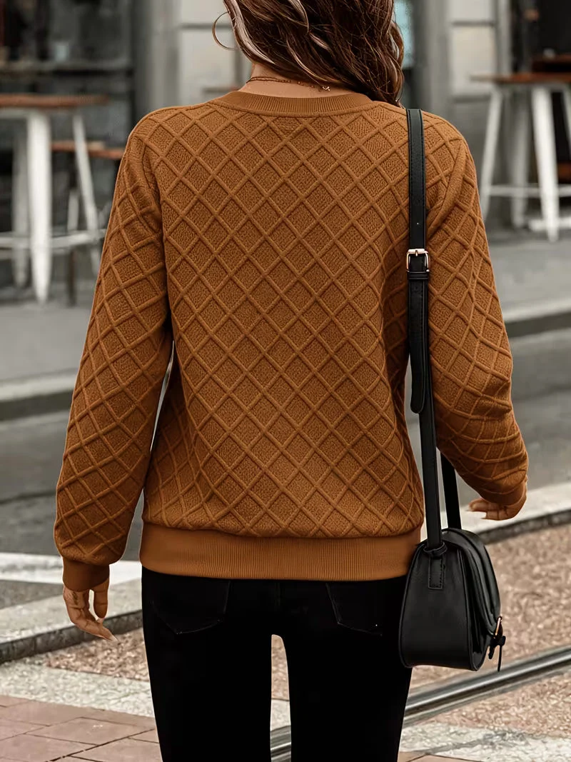 Juliet – Langärmliges Sweatshirt mit Strukturiertem Reißverschluss am Kragen