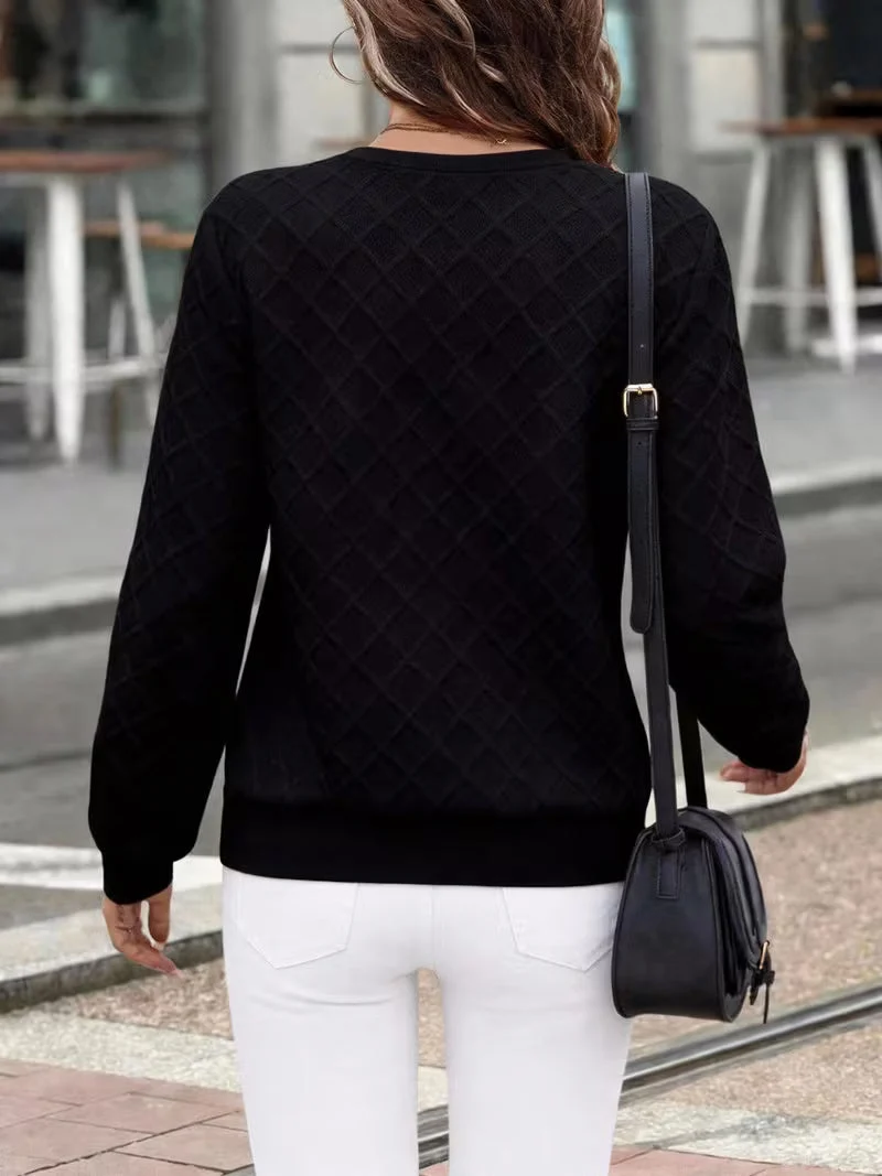 Juliet – Langärmliges Sweatshirt mit Strukturiertem Reißverschluss am Kragen