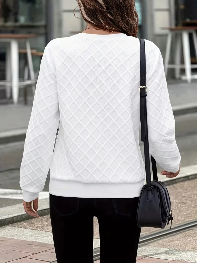 Juliet – Langärmliges Sweatshirt mit Strukturiertem Reißverschluss am Kragen
