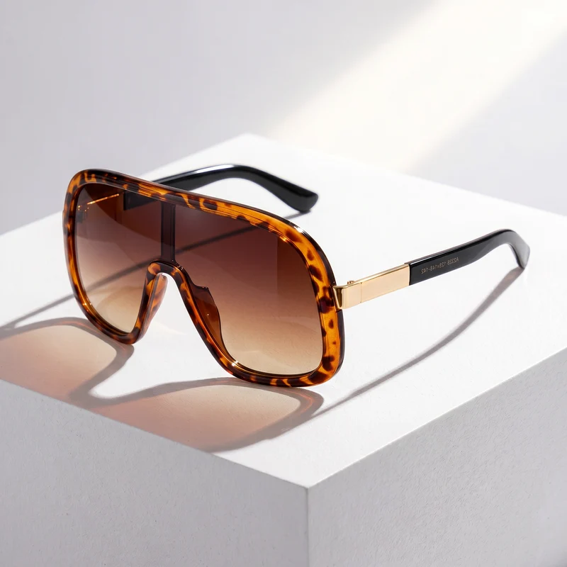 LumaVex - Sonnenbrille Im Shield Stil Mit Breit Getönten Gläsern