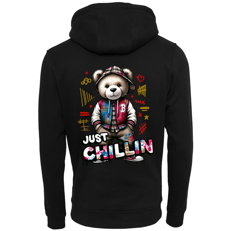 Hoodie - Bear Just Chillin