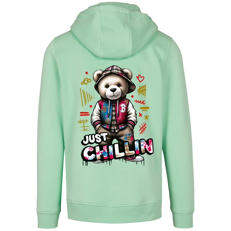 Hoodie - Bear Just Chillin