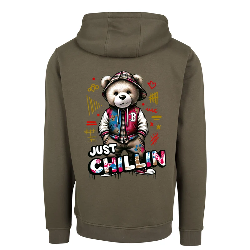 Hoodie - Bear Just Chillin