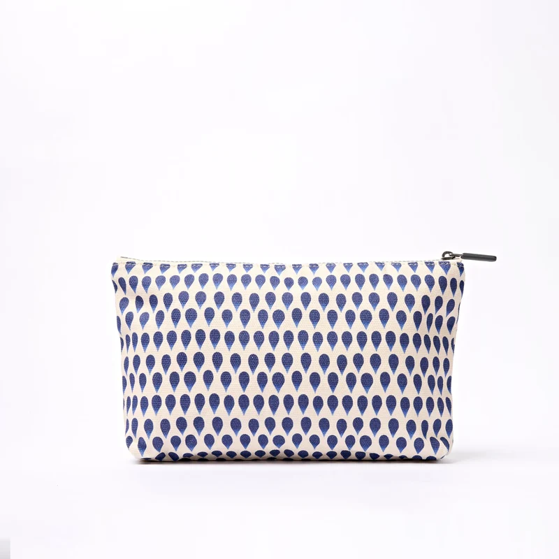 ROKA Maida Vale Baumwoll-Canvas-Beutel, mittelgroß | Denim Rain Indigo