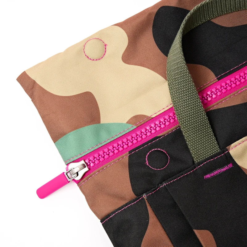 ROKA Camden J Vintage Camo Medium Rucksack aus recyceltem Nylon