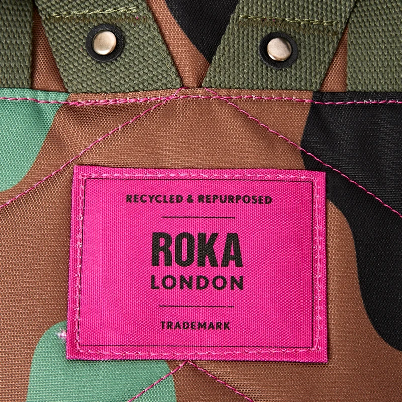 ROKA Camden J Vintage Camo Medium Rucksack aus recyceltem Nylon