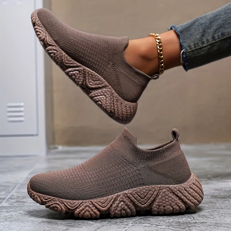 Elisha – Gestrickte Schuhe Mit Klobiger Sohle