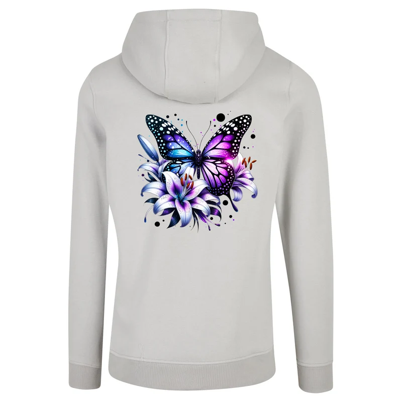 ZIP Hoodie - Purple Butterfly