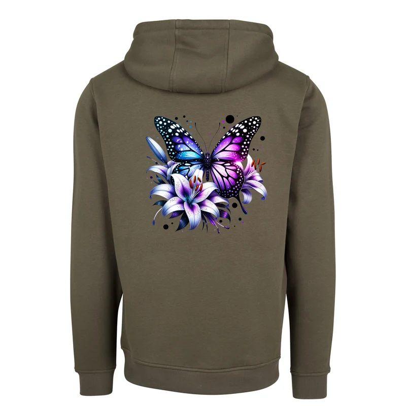 ZIP Hoodie - Purple Butterfly