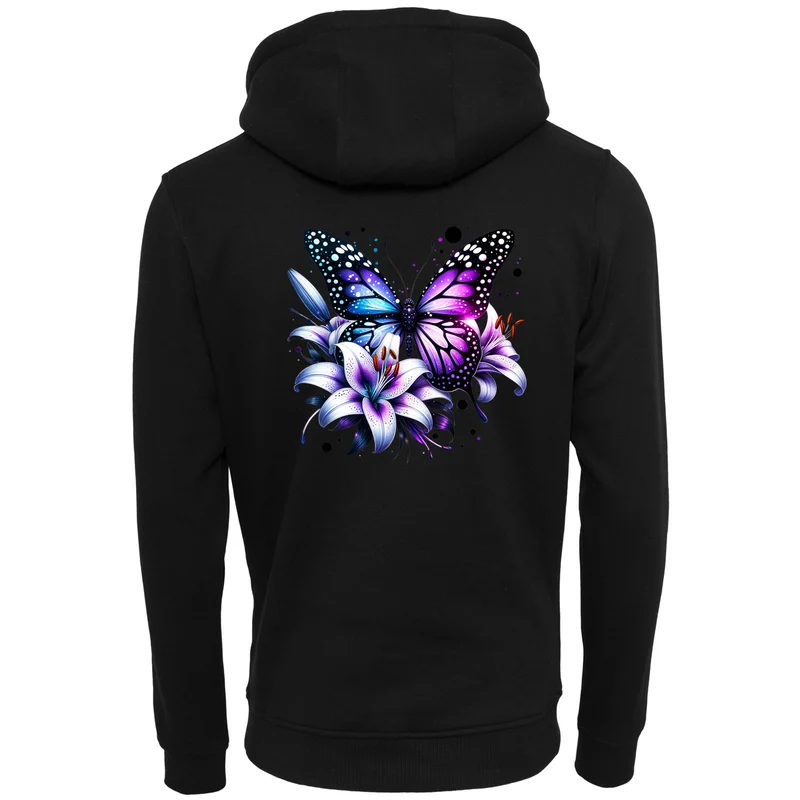 ZIP Hoodie - Purple Butterfly