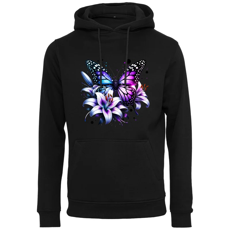 Hoodie - Purple Butterfly