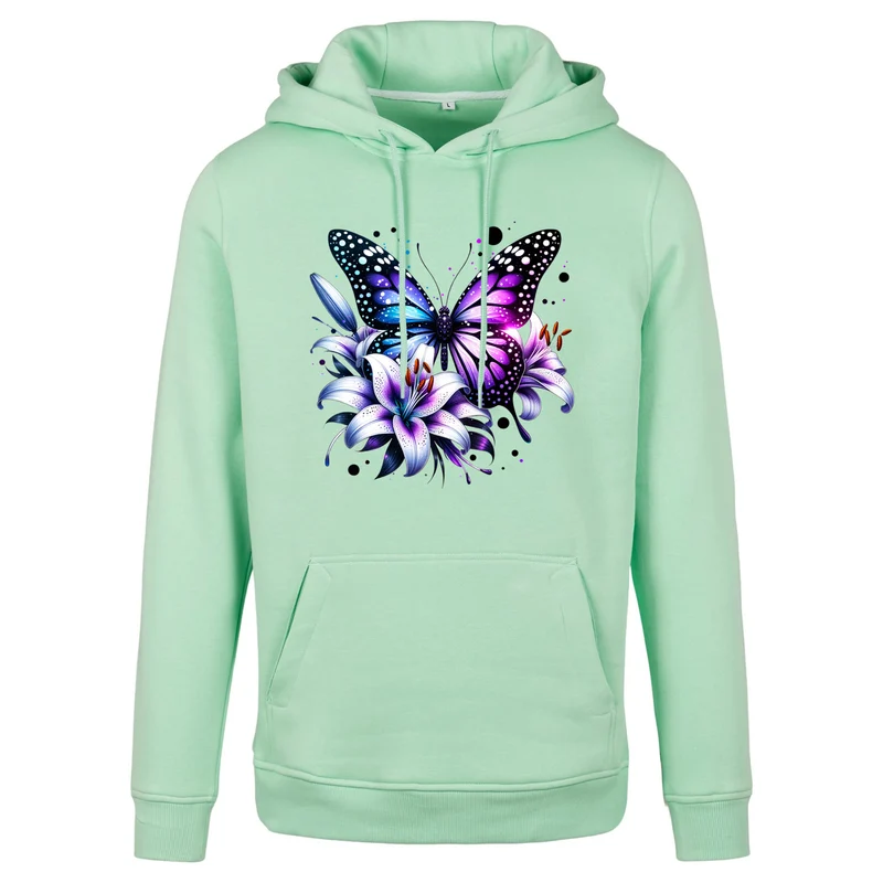 Hoodie - Purple Butterfly