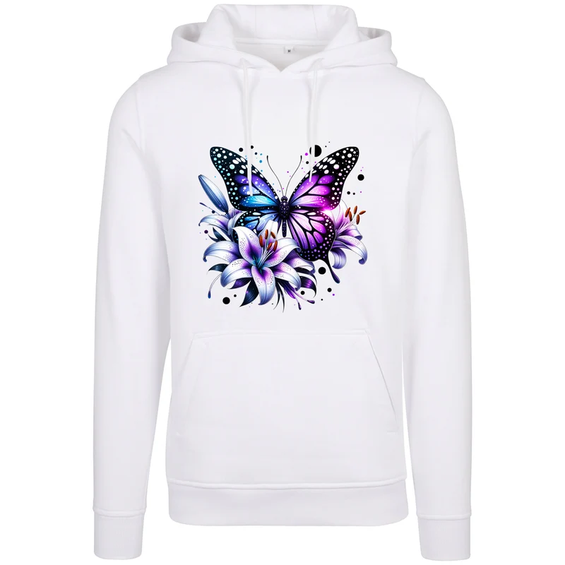 Hoodie - Purple Butterfly