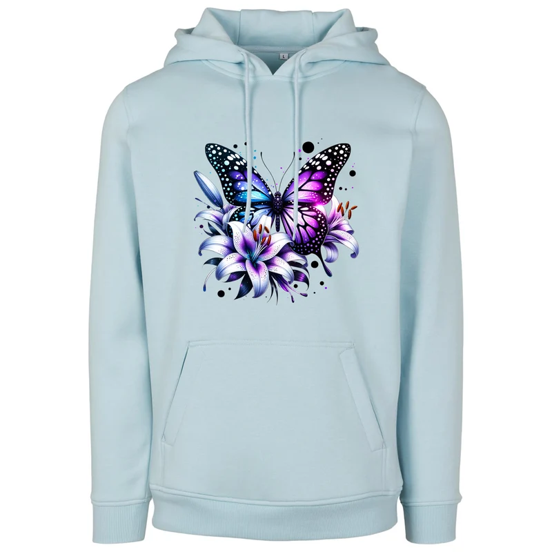 Hoodie - Purple Butterfly
