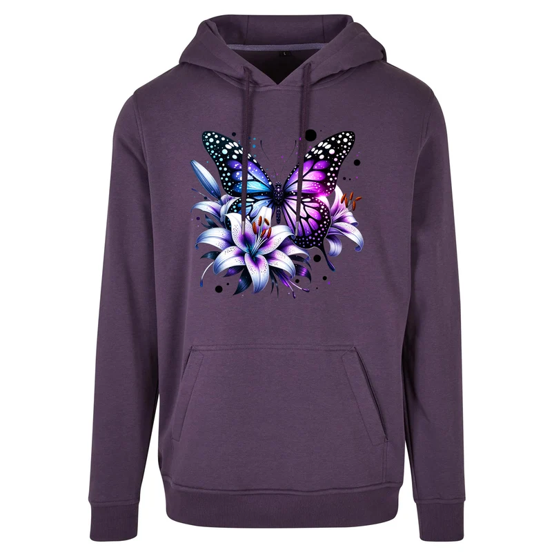 Hoodie - Purple Butterfly