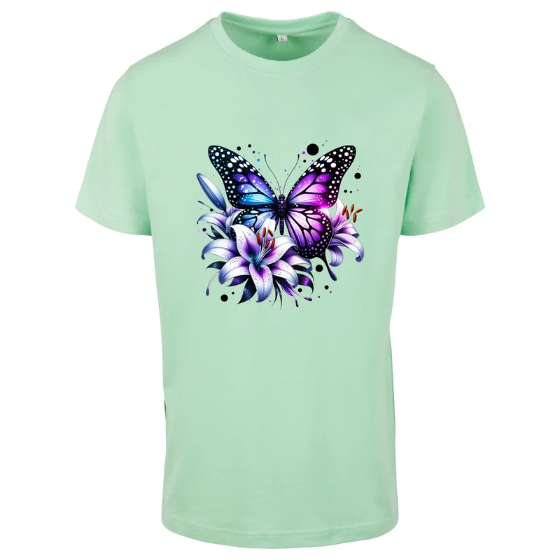 T-Shirt Shirt - Purple Butterfly
