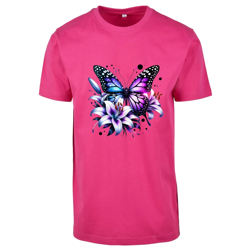 T-Shirt Shirt - Purple Butterfly
