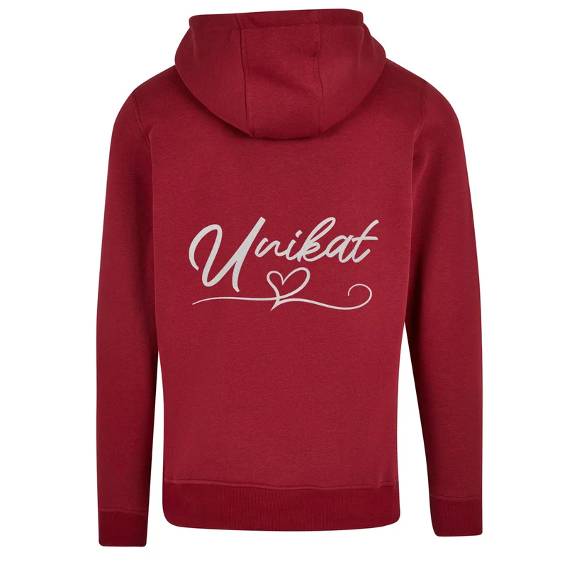 ZIP Hoodie - Unikat Druck Weiss Glitter - verschiedene Farben zur Auswahl