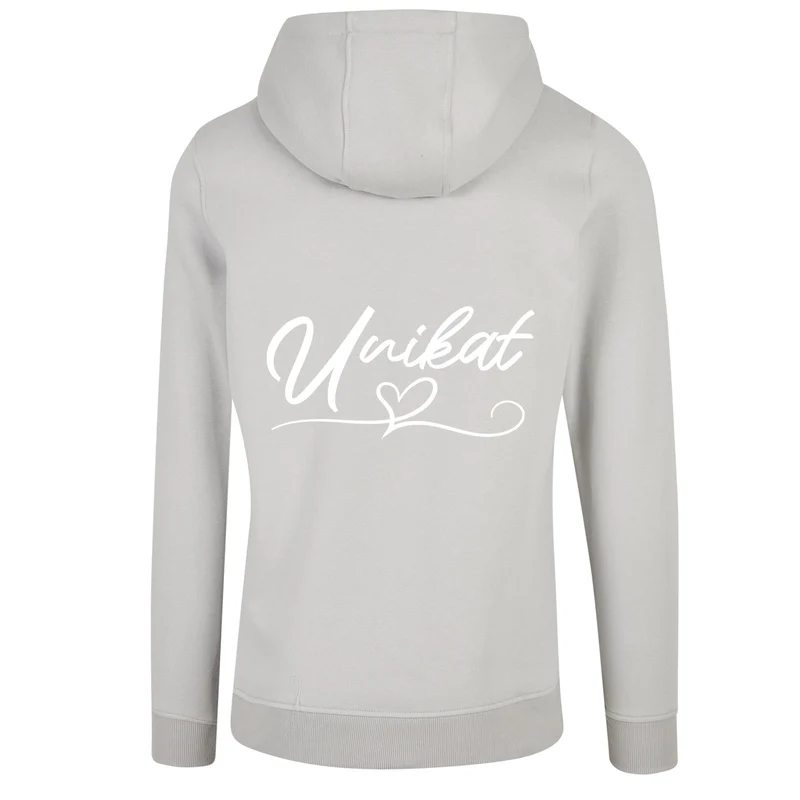 ZIP Hoodie - Unikat Druck Weiss - verschiedene Farben zur Auswahl
