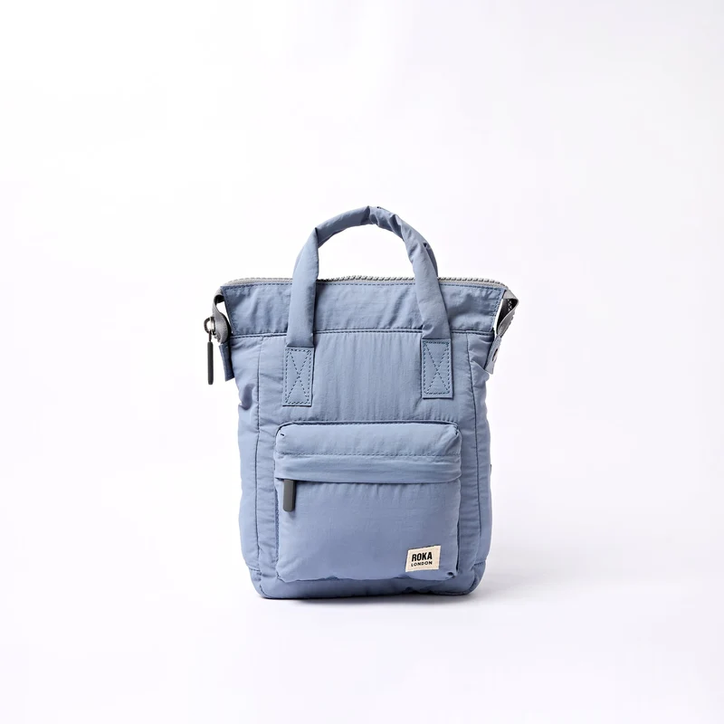 ROKA Bantry XS Retro Tasche aus recyceltem Nylon, blau