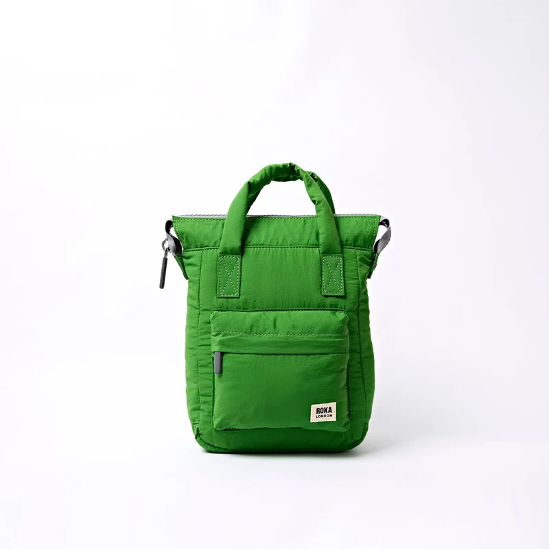 ROKA Bantry XS Online Tasche aus recyceltem Nylon, limettengrün