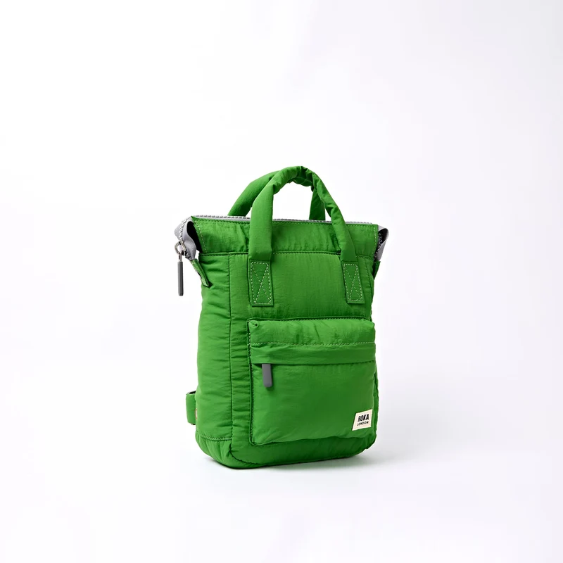 ROKA Bantry XS Online Tasche aus recyceltem Nylon, limettengrün