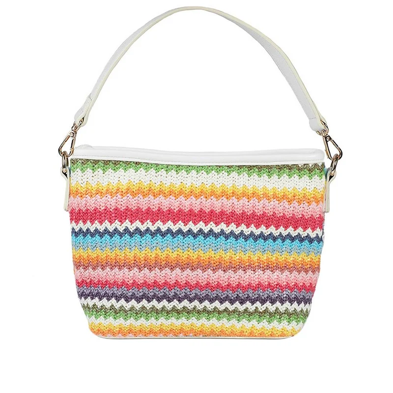 Woven Shoulder Bag - RIM39007 / 325 240 - Pink Multi