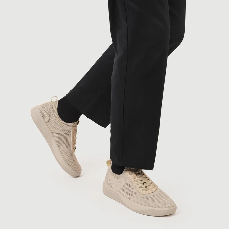 Breathable Chunky-Soled Lace-Ups - JIAHU41000 / 327 229 - Beige