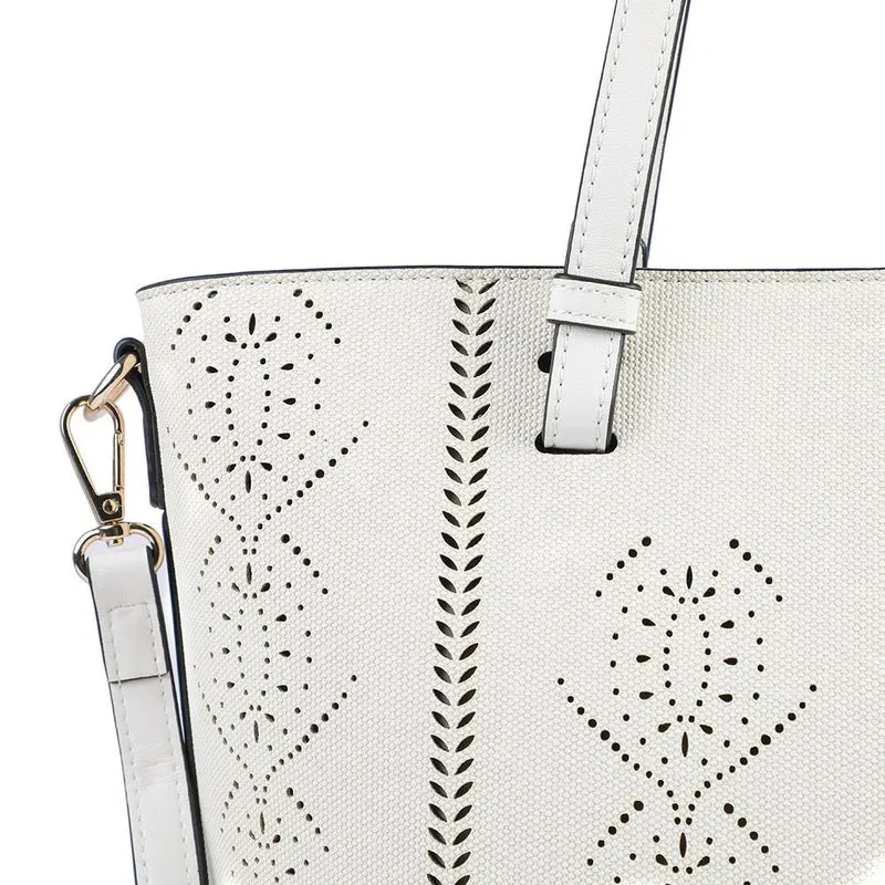 Classic Detail Tote Bag - BELHETIA43000 / 329 233 - Cream