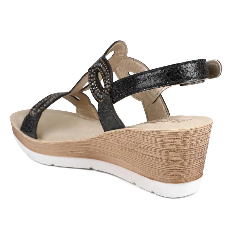 Inblu Embellished Slingback Sandals - INB43050 / 330 369 - Black