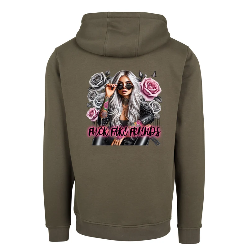 ZIP Hoodie - Woman Fuck Fake Friends