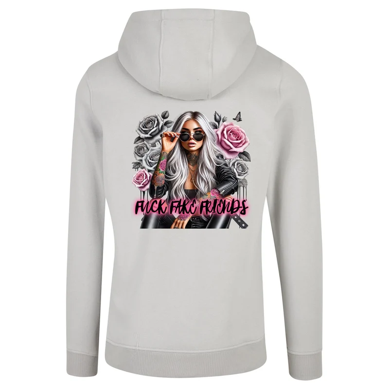 ZIP Hoodie - Woman Fuck Fake Friends
