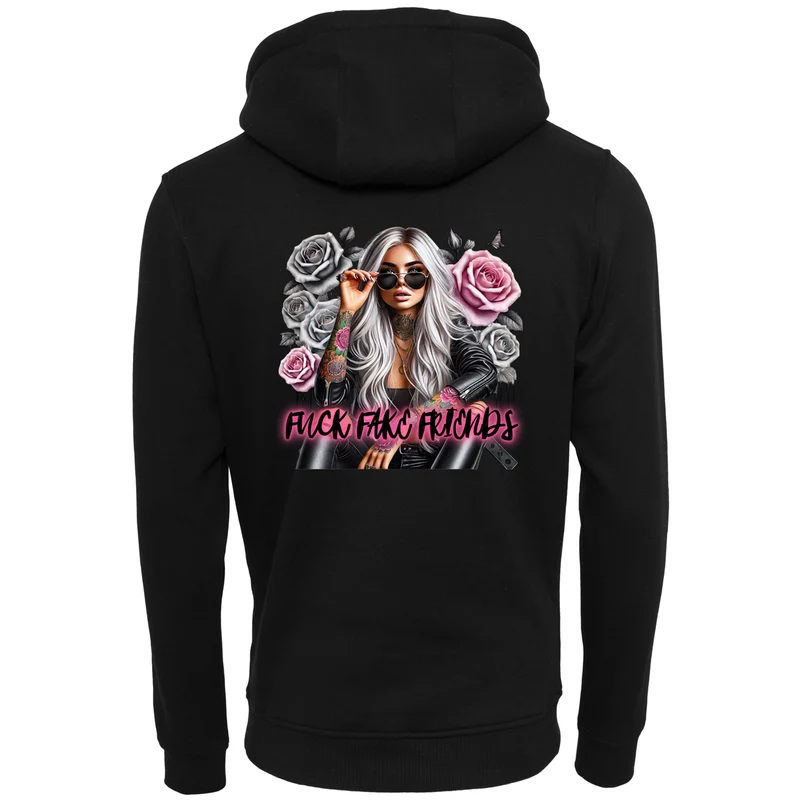 ZIP Hoodie - Woman Fuck Fake Friends