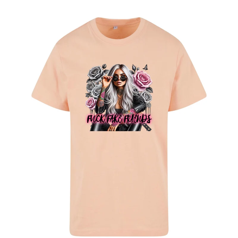 T-Shirt Shirt - Woman Fuck Fake Friends