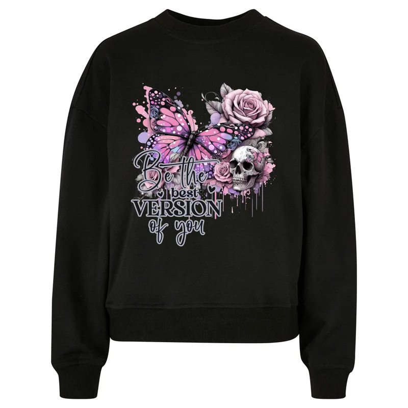 Ladies Oversized Sweatshirt - Be the best Vision of you