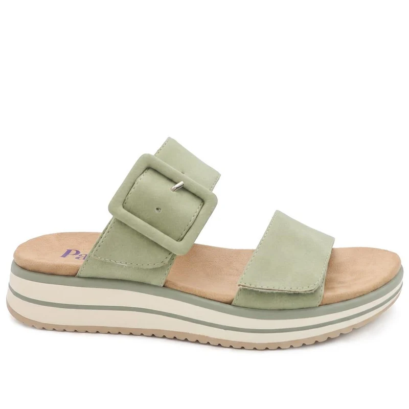 Dual Adjustable Comfort Wedge Mules - GANG43000 / 329 040 - Sage