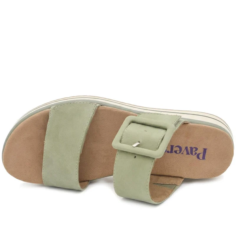 Dual Adjustable Comfort Wedge Mules - GANG43000 / 329 040 - Sage