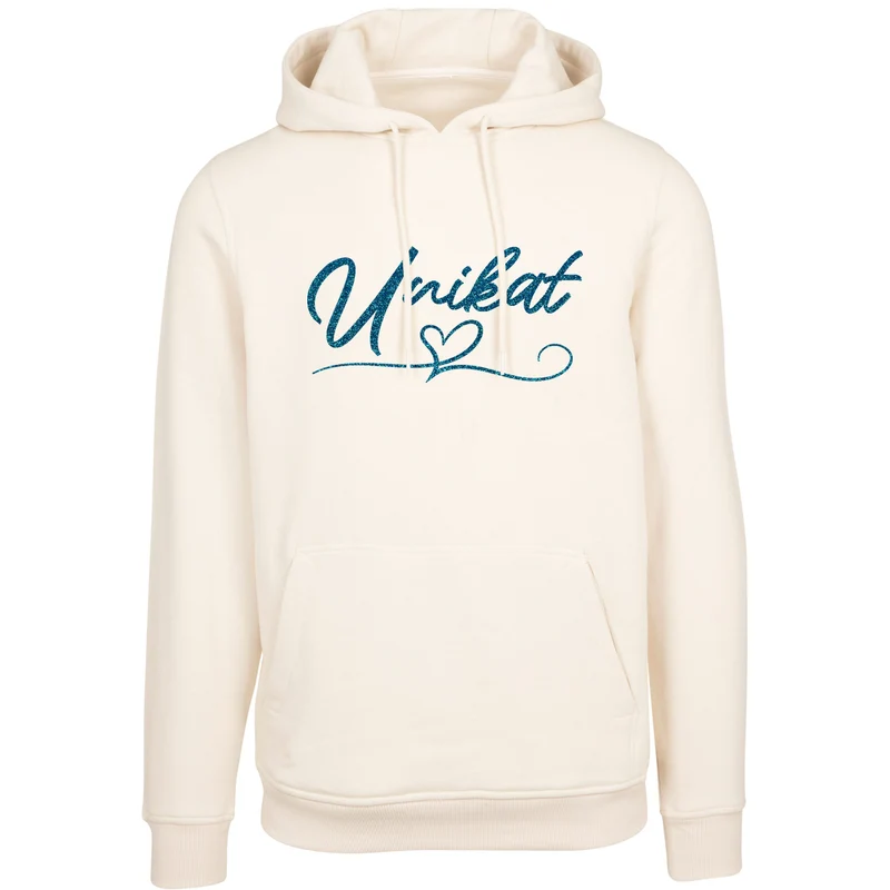 Hoodie - Unikat Druck Blau Glitter - verschiedene Farben zur Auswahl